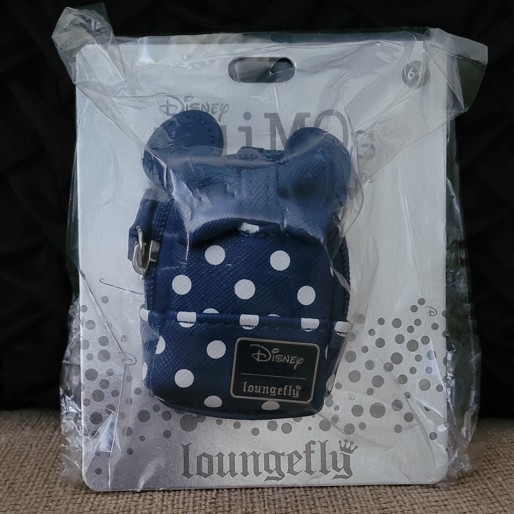 DISNEY LOUNGEFLY NUIMOS BLUE MINNIE MOUSE COSPLAY MINI BACKPACK COIN PURSE
